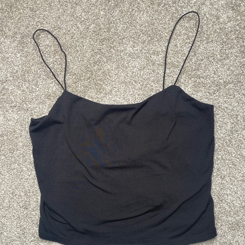 Black tank top